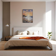 Sunset Serenity – Beach Landscape Wall Art Abstract Art| Home Decor| Wall Decor| Landscape Painting